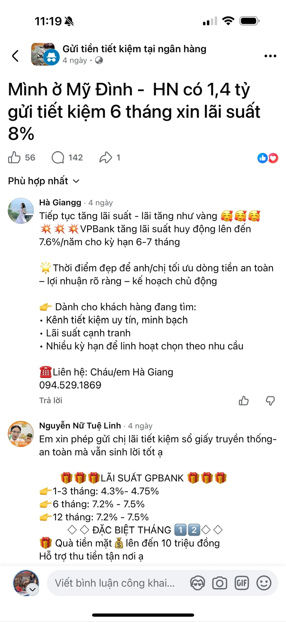 Xuất hiện lãi suất cao tại các hội nhóm gửi tiết kiệm.